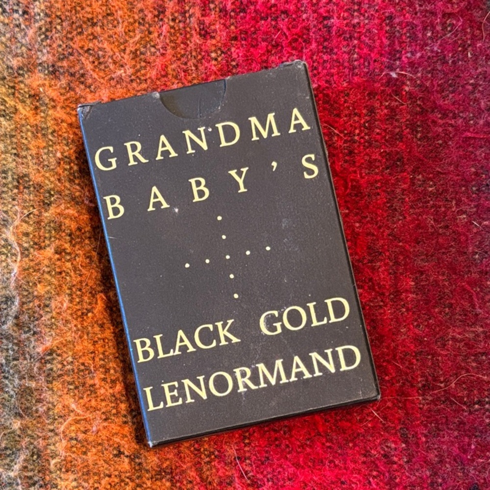 Grandma Baby's Black Gold Lenormand Deck